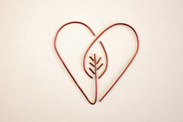 heart on a white background