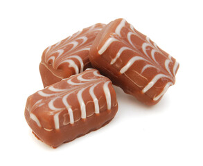 chocolate candy isolated on white