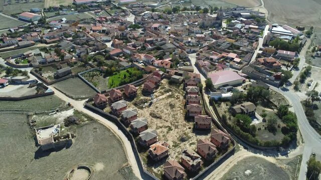 Palencia. Mirador de Campos. Autilla del Pino. Spain Aerial Drone Footage