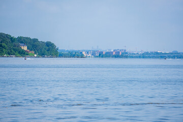 view of the river and the city