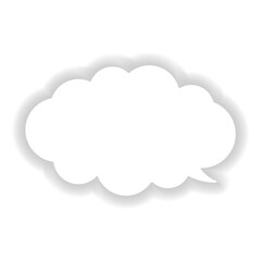 モコモコふきだしのアイコン (シャドウ)