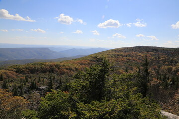 Fototapeta premium Scenic view on top o the mountain 