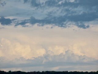 Obraz premium Black - white cloudscape