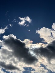 blue sky with clouds
