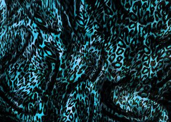 leopard skin pattern with metallic paper