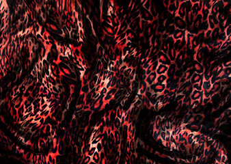 leopard skin pattern with metallic paper