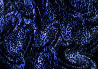 leopard skin pattern with metallic paper