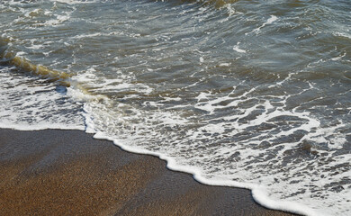海　波　浜　波打ち際　素材