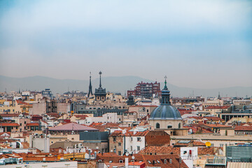Fototapeta na wymiar City of Madrid -Rooftop; Europa