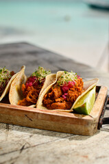 Tacos de carne mexicanos