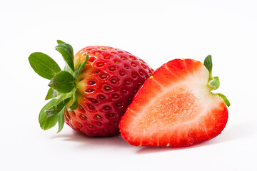 strawberry on white background
