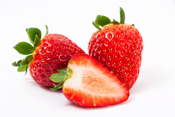 strawberry on white background
