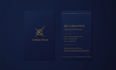Luxury business card design modern premium style use for introduce yourself