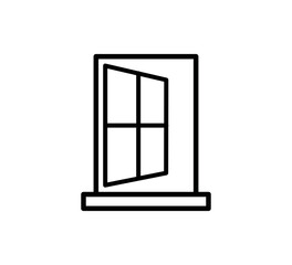 Window icon vector logo design template
