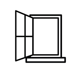 Window icon vector logo design template