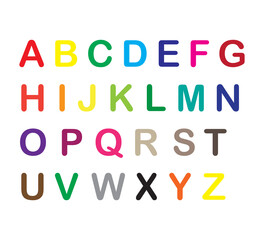 Naklejka premium Alphabets icon vector logo design template