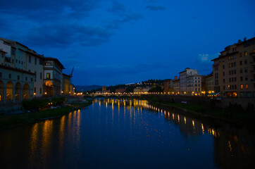 Paisaje nocturno de Florencia