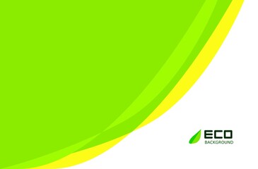 Green eco-friendly backgrounds with leaf patterns for business posts and presentations, natural backgrounds, green abstract backgrounds