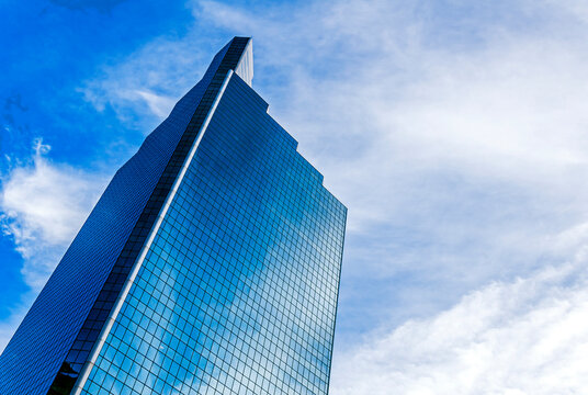 The Campbell Mithun Tower as it reaches to the sky.