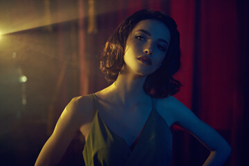 dramatic evening look