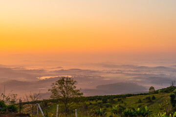 Morning scenery on high mountains.31