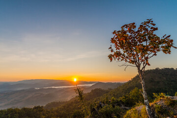 Morning scenery on high mountains.9