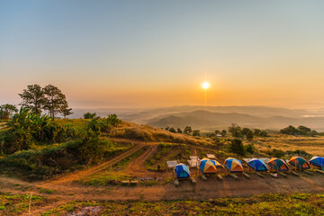 Morning scenery on high mountains.35