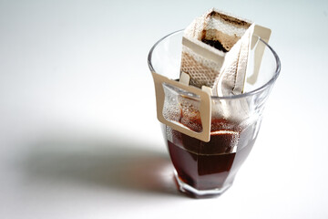 Drip bag fresh coffee cup