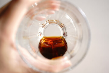 Coffee stains in the bottom.