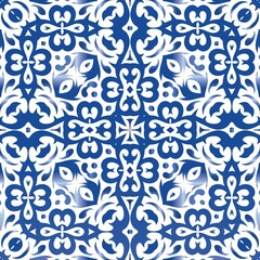 Decorative color ceramic azulejo tiles.
