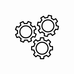 Outline setting icon.Setting vector illustration. Symbol for web and mobile