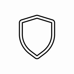 Outline shield icon.Shield vector illustration. Symbol for web and mobile