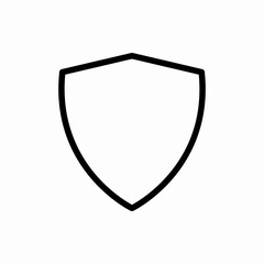 Outline shield icon.Shield vector illustration. Symbol for web and mobile