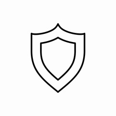 Outline shield icon.Shield vector illustration. Symbol for web and mobile