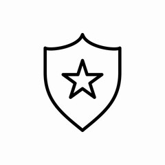 Outline shield icon.Shield vector illustration. Symbol for web and mobile