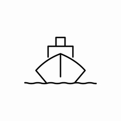 Outline ship icon.Ship vector illustration. Symbol for web and mobile
