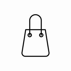 Outline shopping bag icon.Shopping bag vector illustration. Symbol for web and mobile