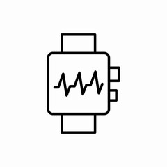 Outline smart watch icon.Smart watch vector illustration. Symbol for web and mobile