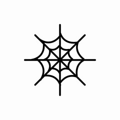 Outline spider web icon.Spider web vector illustration. Symbol for web and mobile