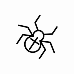 Outline spider icon.Spider vector illustration. Symbol for web and mobile