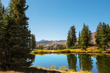 Mountains lake