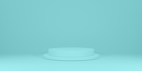 Abstract geometric shape, Cylinder, Design For Cosmetic Or Product Display Podium 3d Render.