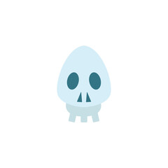 Skull vector isolated illustration. Skeleton icon