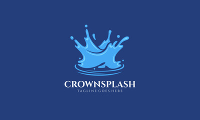 Crown Splash Vector Logo
