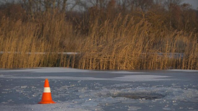 Cut leak on the lake.