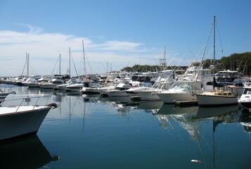 boats in marina nelson new south wales australia