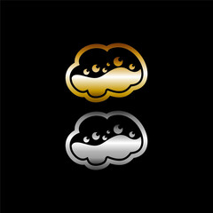 Cloud stylish logo and icons
