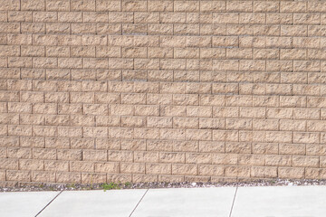 outdoor brick wall and walkway floor