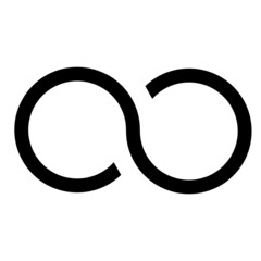 Infinity Logo Design Vector Illustration