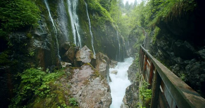 Wimbachklamm gorge in Southern Bavaria, Germany